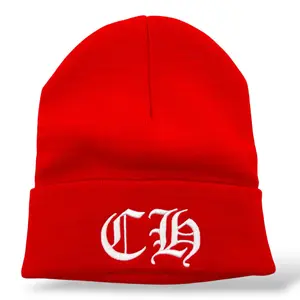 Chrome Hearts CH Logo Beanie Red