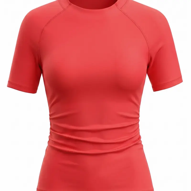 Uncia Active Women's Slim-Fitted High-Stretch Sports T-Shirt - Raglan Short Sleeve Workout Top, Sweat-Wicking Yoga Gym Shirt, Soft Flat Seams Running Activewear for Back to School