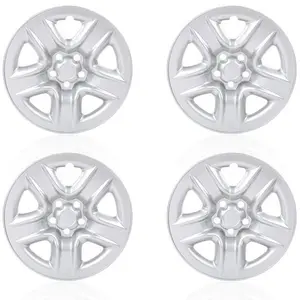 4pcs 17" Wheel Skin Hub Cap Full Rim Cover Silver Fit For 2006-2012 Toyota RAV4