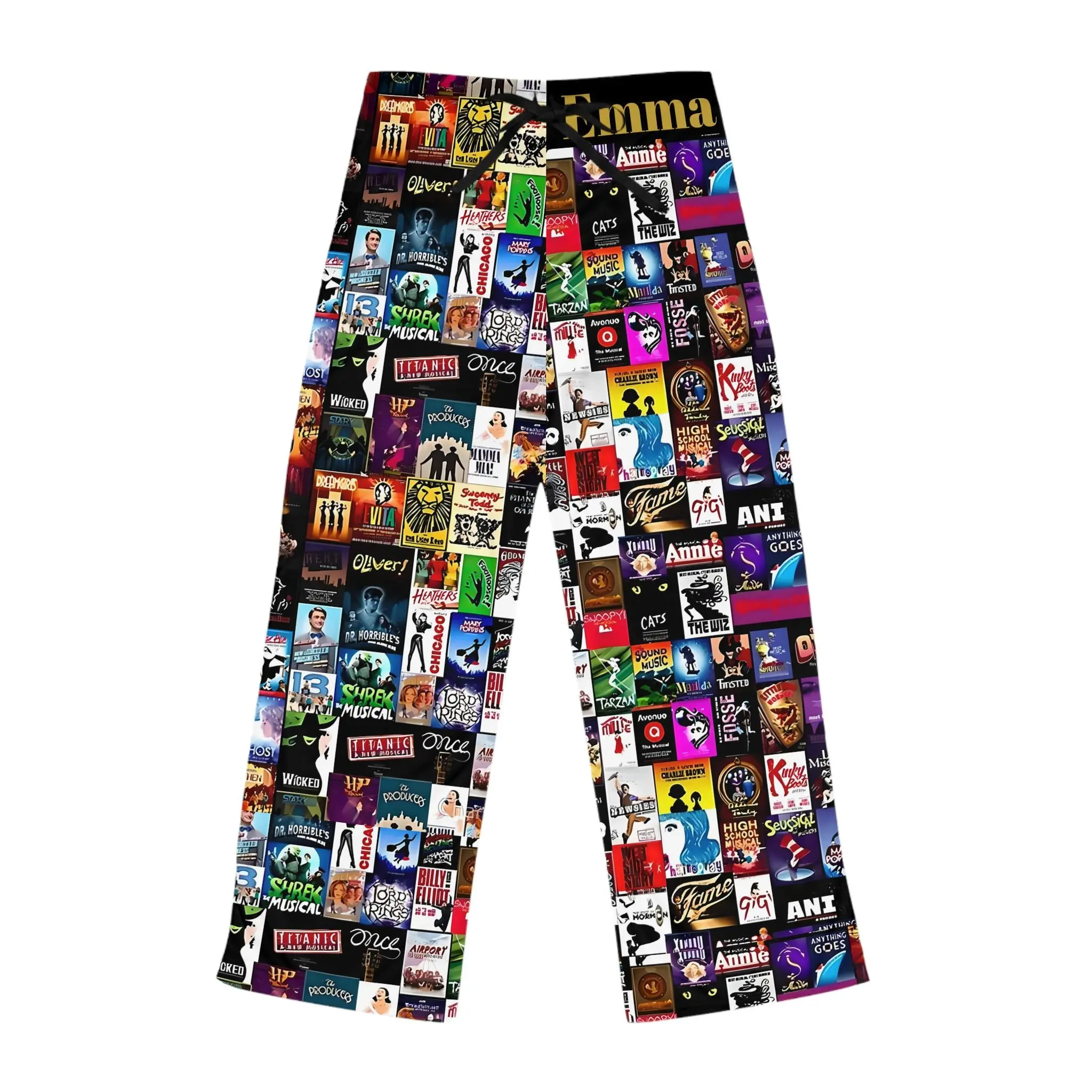 Broadway Musical Theater Pajama Pants – Soft Cotton Lounge Sleepwear, Performing Arts Inspired Pajama Bottoms, Cozy Homewear for Men Women