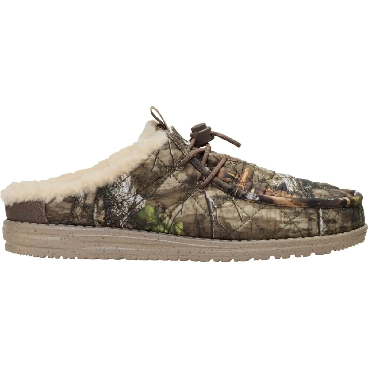 HEYDUDE Mossy Oak CR Wally Camp Slip Camo - Men's Comfortable Slip on Shoes