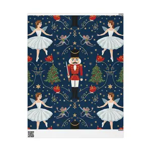 Holiday Nutcracker Wrapping Paper, Festive Gift Wrap, Christmas Decor, Ballet Themed Paper, Seasonal Wrapping Supplies, wrap paper,