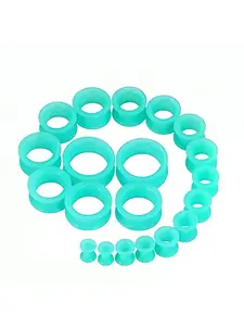 20pcs Silicone Ear Plugs 6mm-25mm, Ear Gauge Tunnels Body Piercing Jewelry, Comfortable & Durable, Perfect for Daily Wear