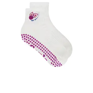 Souls. Don't Give A Fig Grip Socks in Off White