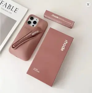 Rhode  Silicone iPhone Case With Lipgloss– Everyday Protective Covers for Iphone 11 12 13 14 15 16 17
