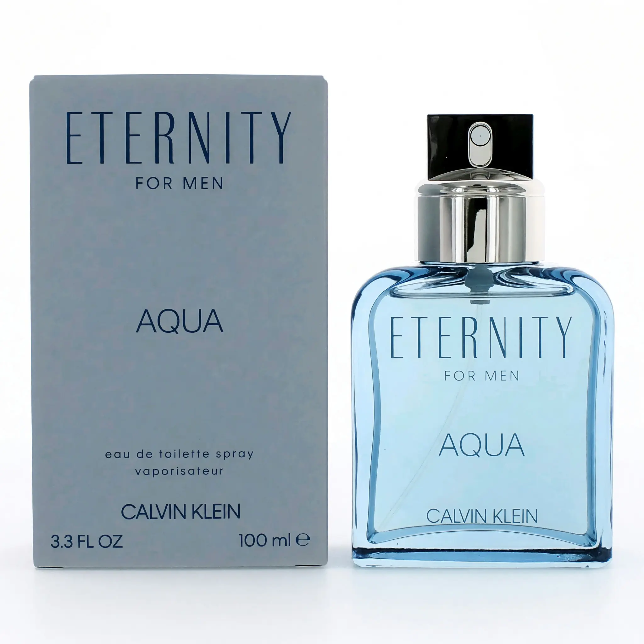 Eternity Aqua Men's Cologne, Masculine Aquatic EDT Spray, Long Lasting Fragrance, 3.4 oz (3 to 3.9 fl oz)