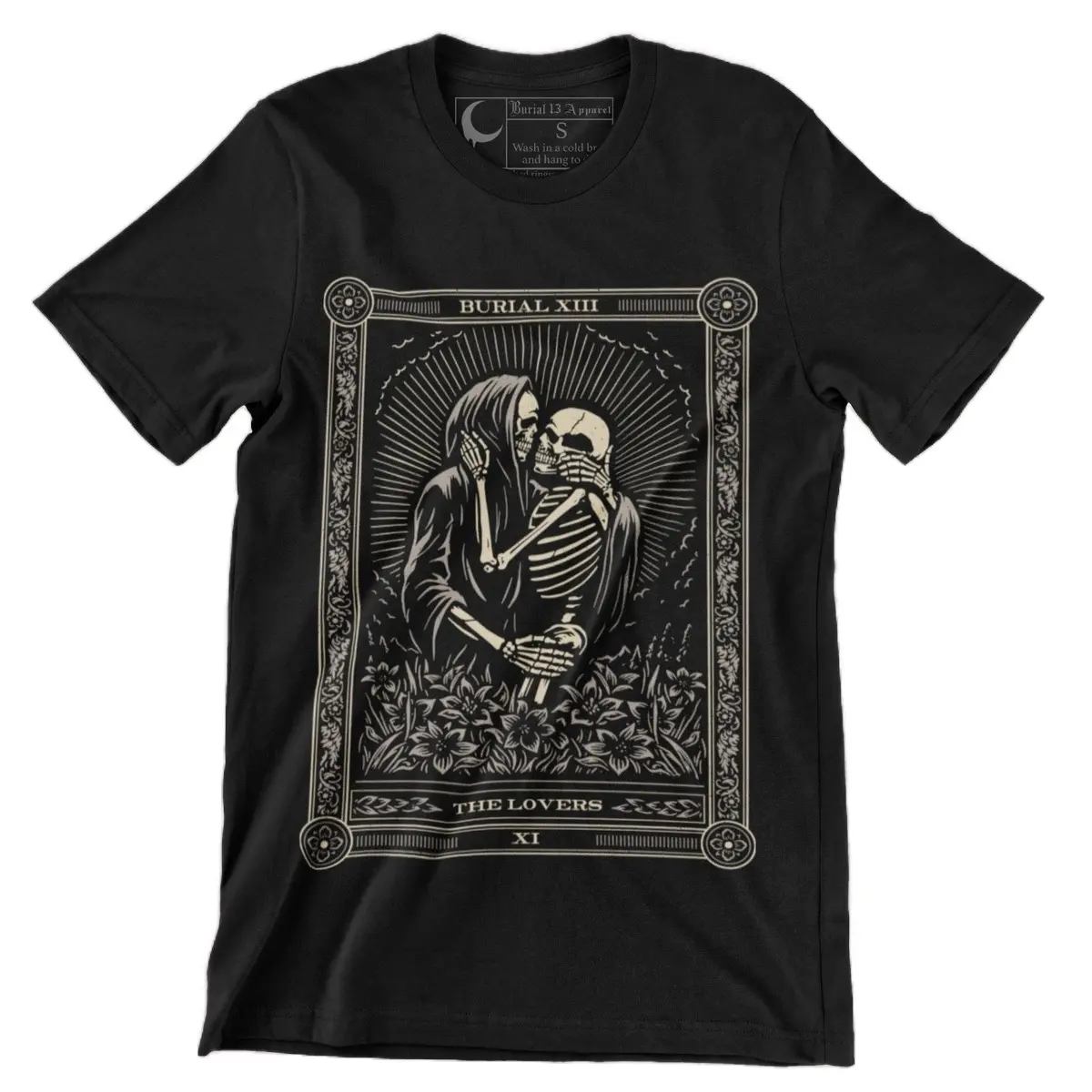 Burial 13 Apparel Men's Lovers Tarot Tee Top