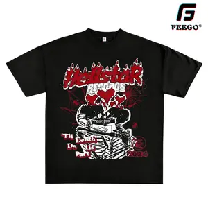 Red Spider Y2K Punk Goth Graphic Tee - 100% Cotton, Soft & Breathable Crewneck T-Shirt for Men & Women - Edgy Skeleton & Flame Design, Perfect for Summer Streetwear, Casual Sports & Holiday Gifts dark design fantasy  shirt jesus  shirts