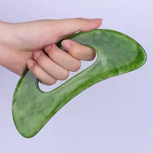 Body GUA SHA. Gua Sha Massage Tool with Handle (Resin) Larger Guasha Scraping Tool for Back Neck Face Leg Massage, Lymphatic Drainage, Cellulite Remove - Large