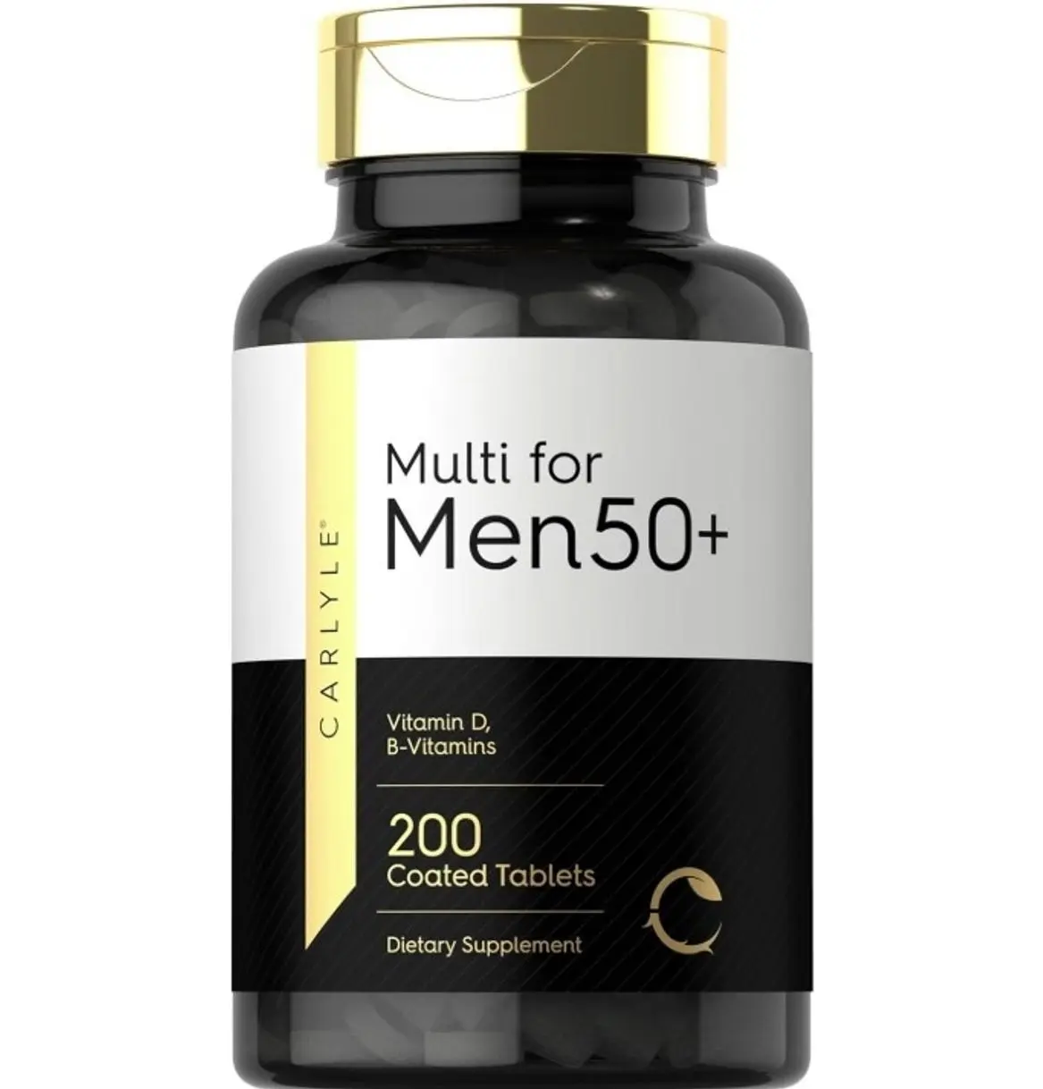 Multivitamin for Men 50+ | 200 Count | with B Vitamins, Vitamin D, Magnesium & Zinc | Non-GMO, Gluten Free Supplement