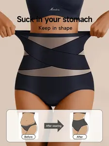 Women's High Waisted Seamless Leggings, Slim Fit Shaping Shorts, Abdominal Slimming Underwear, Flat Belly Control Pants, Hip Lifting Shorts