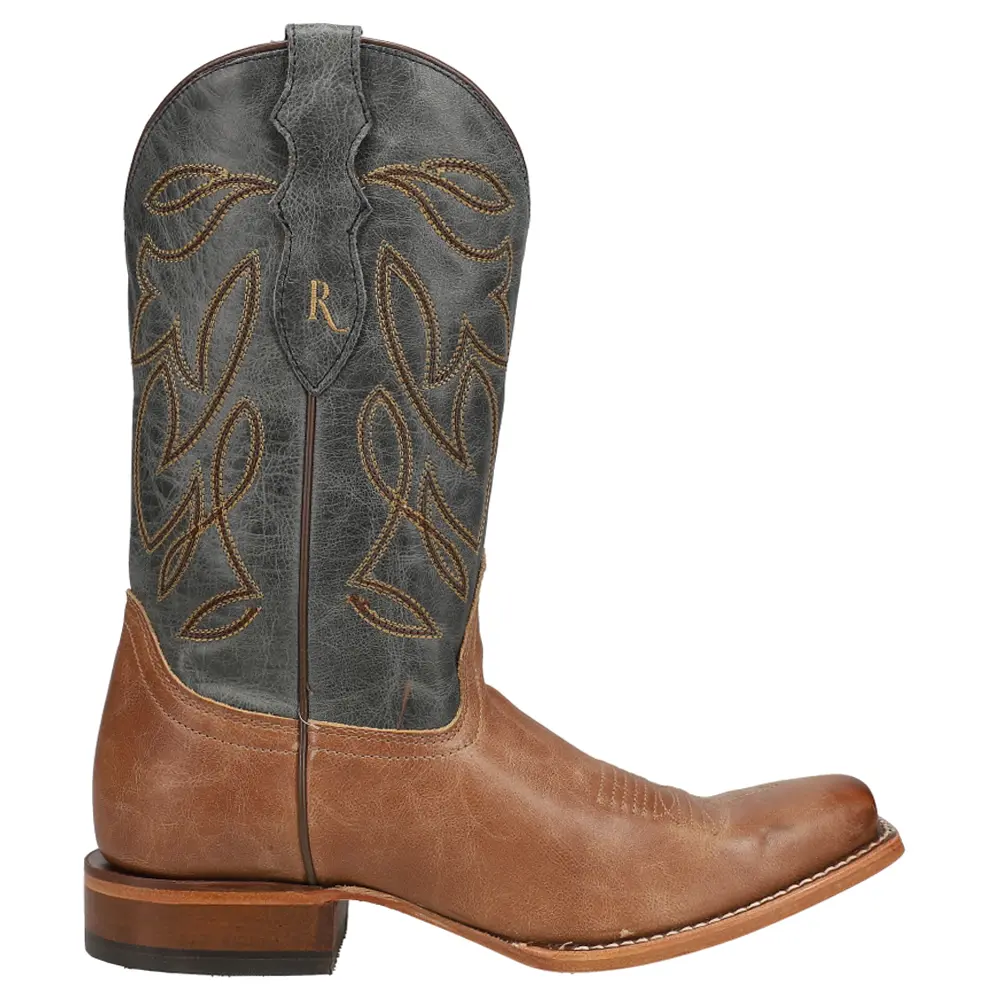 Justin Boots Womens Sandy Square Toe  Casual Boots Mid Calf Low Heel 1-2" - Brown