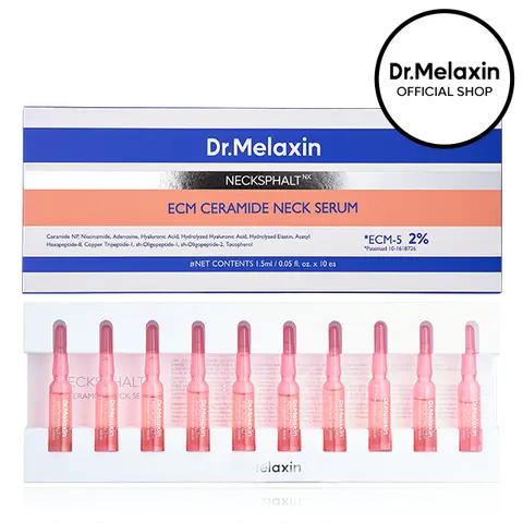 [Dr.Melaxin Official] Necksphalt Neck ECM Barrier Serum | Anti-aging Serum Skin Thickness, Neck Wrinkle, Lifting, Elasticity | Korean Skin Care Cosmetics | 1.5ml*10ea