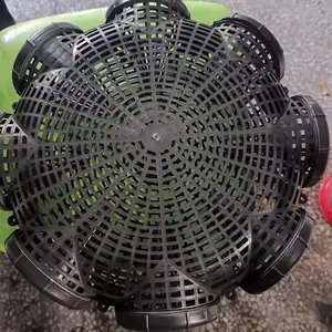 An Automatic Fish Trap, Featuring 8 Holes, Black PP, Portable Cage Suitable for Eels, Loaches, Crabs, and Shrimp - Outdoor Fishing Tool, Bait for Fish, Shrimp, and Crabs, Perfect for Fishing Enthusiasts, Functional Fishing Cage