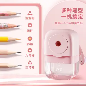 Cute Capybara Hand-Crank Pencil Sharpener for Elementary and Middle School, DIY Pencil Sharpener with No Jamming