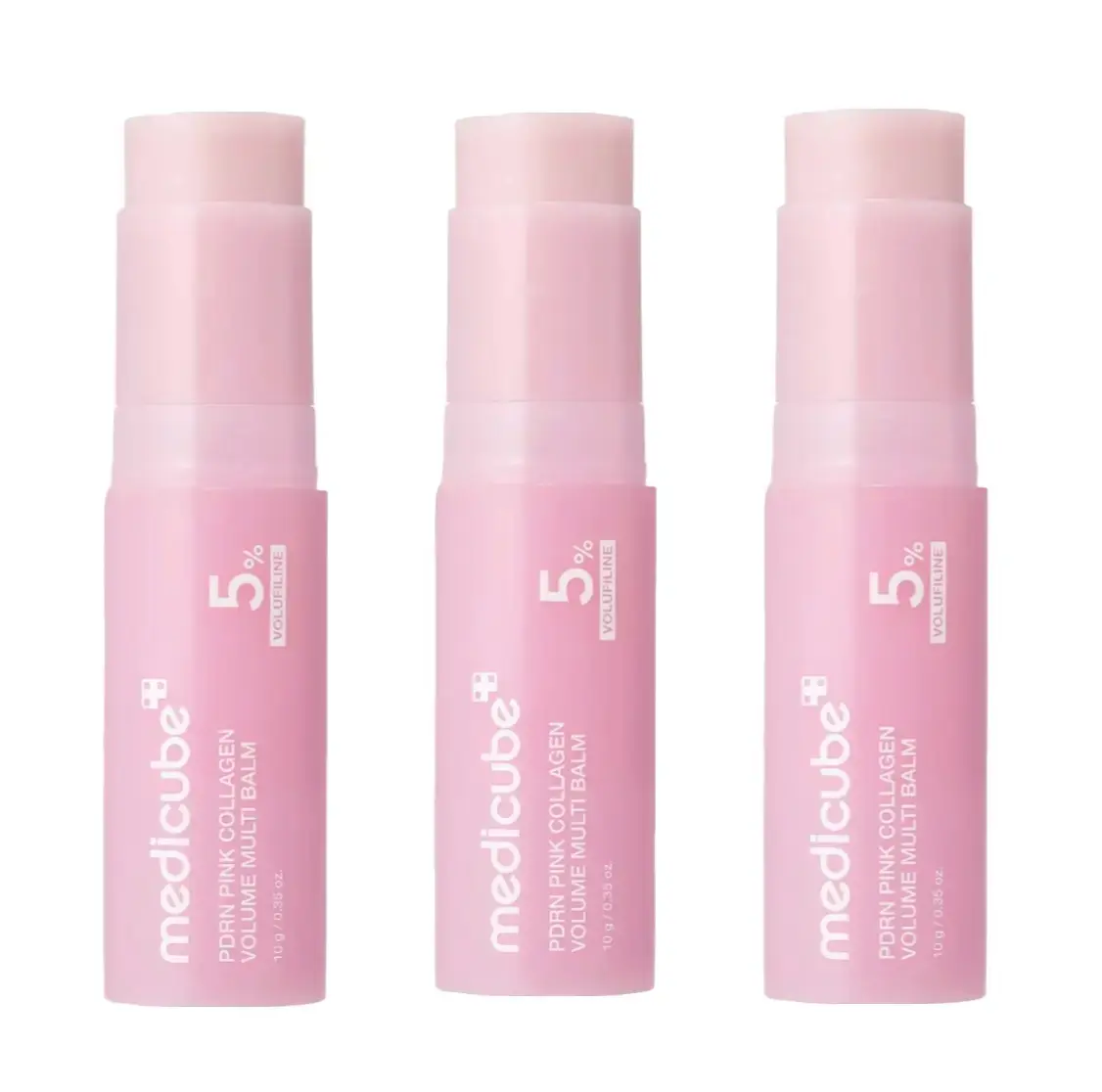 PDRN Pink Collagen Volume Multi Balm - 1-in-1 Volufiline, PDRN, NAD Stick for Youthful-Looking Skin, Reduces Fine Lines, Firms - For Under-Eyes, Lips, Key Facial Areas - Korean Skincare
