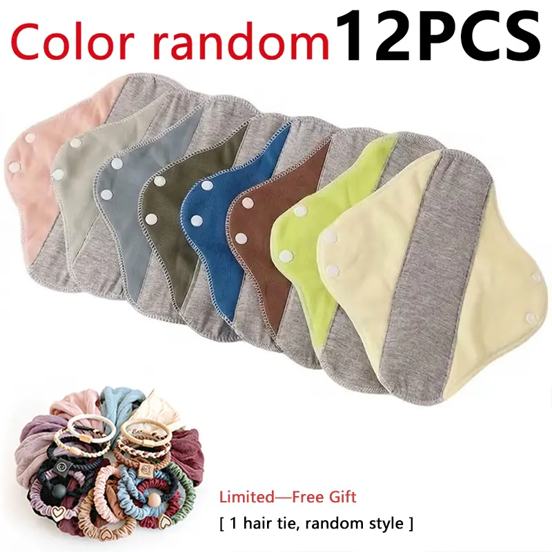 [6/12 Pack] Breathable Cotton Bed Protectors - Waterproof, Leakproof, Moisture-Resistant, Durable, Wash-Reuse Underpads with Graphene Odor Neutral Control for Home Use, Postpartum Women, Pets