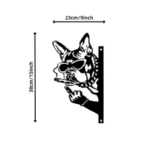 Funny Flipping Off Metal Sign - Durable Weatherproof Iron Wall Art Ornament, Post Mountable Decor for Garden, Farm Outdoor Spaces, Home Decor Gift tiktokshopspringglowup, Home Decor Products, Yard Sign