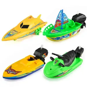 Wind-Up Speed Boat Bath Toy for Kids, Creative Winter Tub Adventures Enhancing Imaginative Water Play for Toddlers