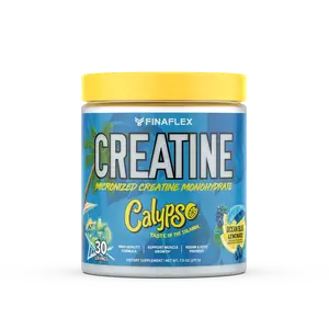 Finaflex Creatine x CALYPSO - Ocean Blue Lemonade Micronized Creatine Monohydrate Vegan Keto Friendly 30 Servings High-Quality Formula for Muscle Growth