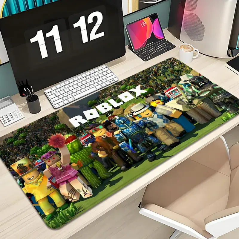 Robloxs Mouse Pad Design XXL 1000×500mm 900×400mm 800×400mm 600x300mm Large Gaming Mouse Pad - Extended Mousepad, Thick, Non-Slip Rubber Base Desk Mat