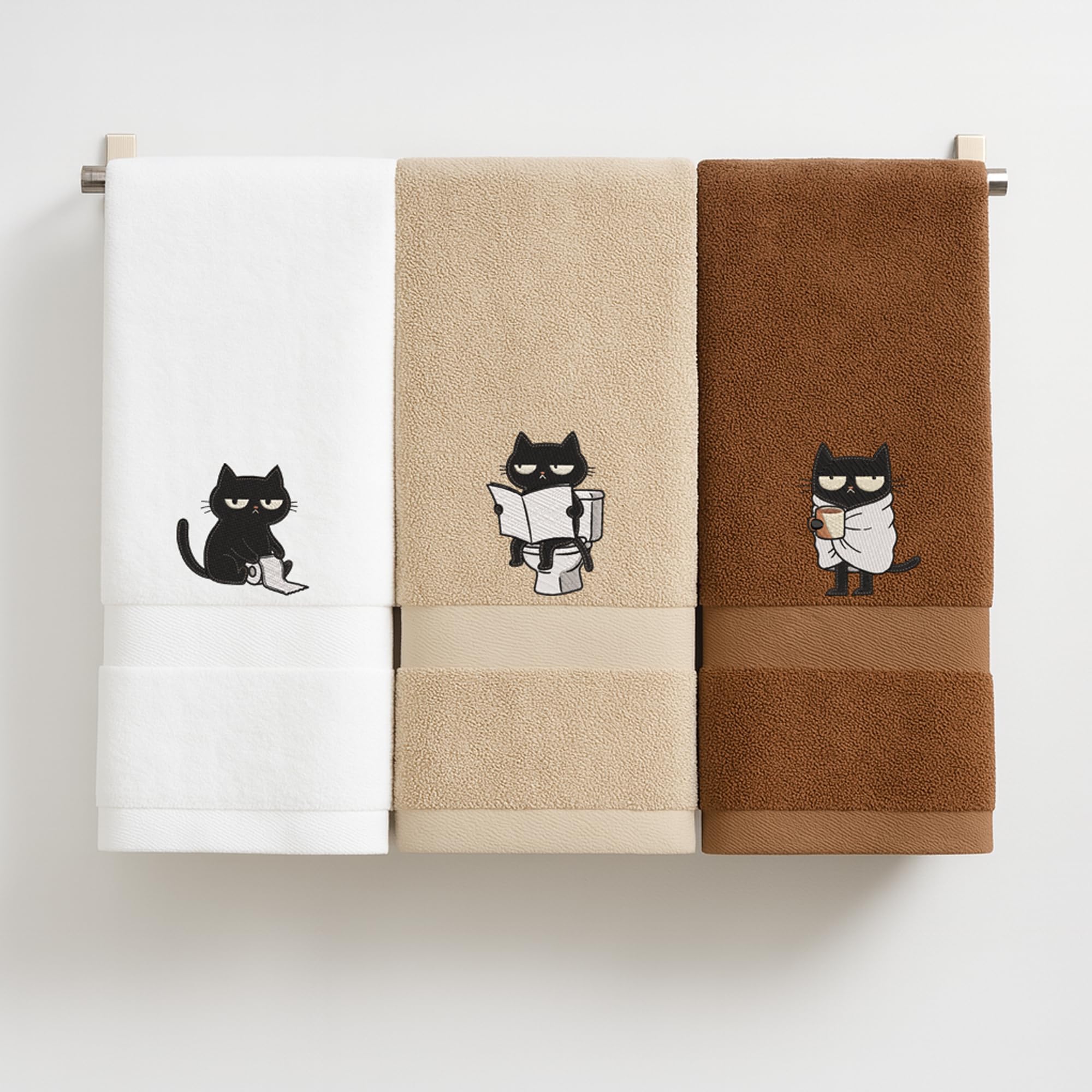 3Pcs embroidered hand towels, 100% cotton, soft, absorbent, bath towels, washcloths, suitable for use in the bathroom and kitchen, bathroom decoration, love gift for women, size 15.75 x 31.5 inches (40 x 80 cm) 3Pcs embroidered hand towels, 100% cotton, soft, absorbent, bath towels, washcloths, suitable for use in the bathroom and kitchen, bathroom decoration, love gift for women, size 15.75 x 31.5 inches (40 x 80 cm)