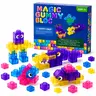 40-Piece Soft Jelly Building Blocks for Kids Ages 3+, Colorful Squishy Stacking Blocks for Creative Construction Play