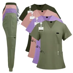 2-piece Women's Workwear Set, Medical Clothing, Surgical Clothing, Hospital Clothing, Nurse Workwear, Pharmacy Clinic Workwear, Skin Management Nurse Uniform, Surgeon Isolation Gown Workwear