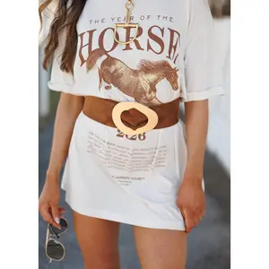 Nirvana Suede Statement Belt in Camel