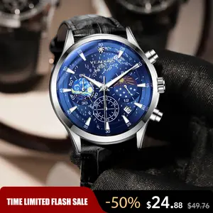 Men’s Luxury Dress Watch – Brand Counter Authentic | Stainless Steel | Waterproof & Luminous | Inspired by Stars and the Sea | Timeless Elegance & Infinite Horizons | Business Fashion Designer Wristwatch