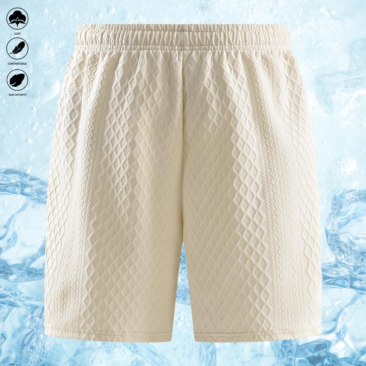 Men's Summer Casual Sports Suit Polo Shirt Short Sleeve and Drawstring Pocket Shorts