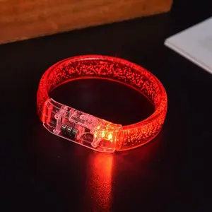 Acrylic luminous bracelet, colorful bubble glow stick, electronic LED luminous bracelet, luminous toy Prop Light