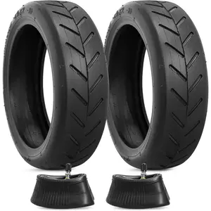 85x20 Inches Heavy-Duty Electric Scooter Tires with TR4A Straight Valve Inner Tubes, High Nylon, Large Tread, Shock-Absorbent, Compatible with 8.12x2.85x20 Gotrax GXL V2 Electric Scooters