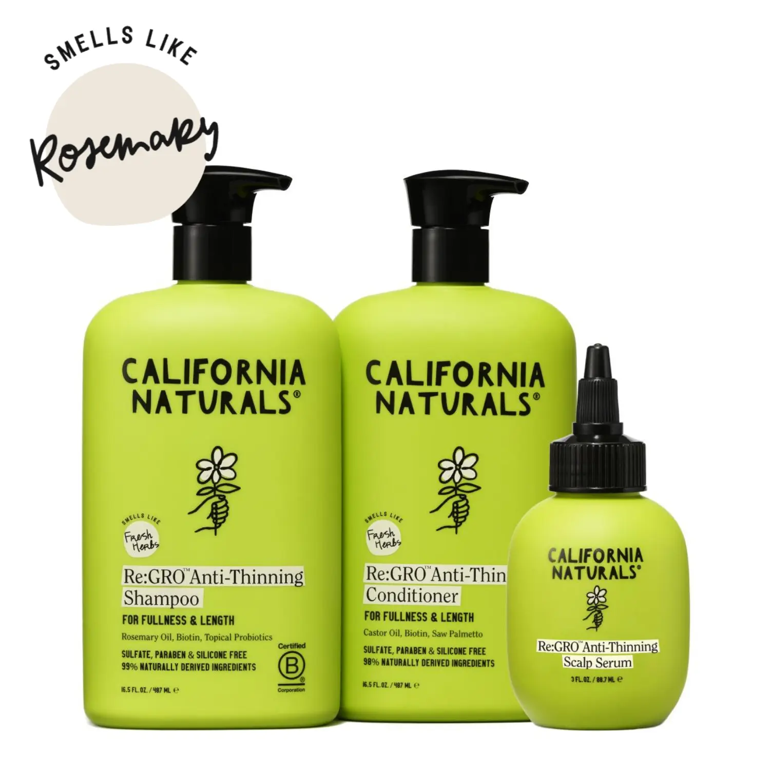 Re:GRO Anti-Thinning Collection - Shampoo, Conditioner, Body Wash