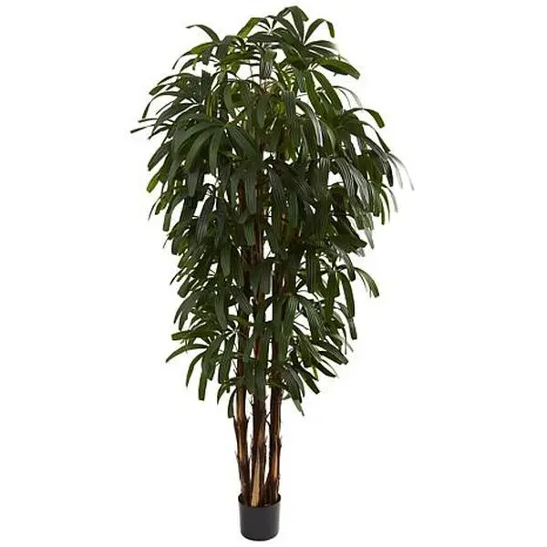Nearly Natural 6 ft. Raphis Palm Tree