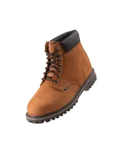Safara Premium Brown Nubuck 6" Water Resistant Work Boots [R6613]