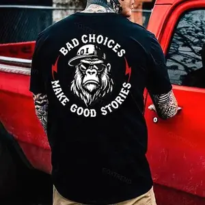Bad Choices Make Good Stories Printed Men's T-shirt