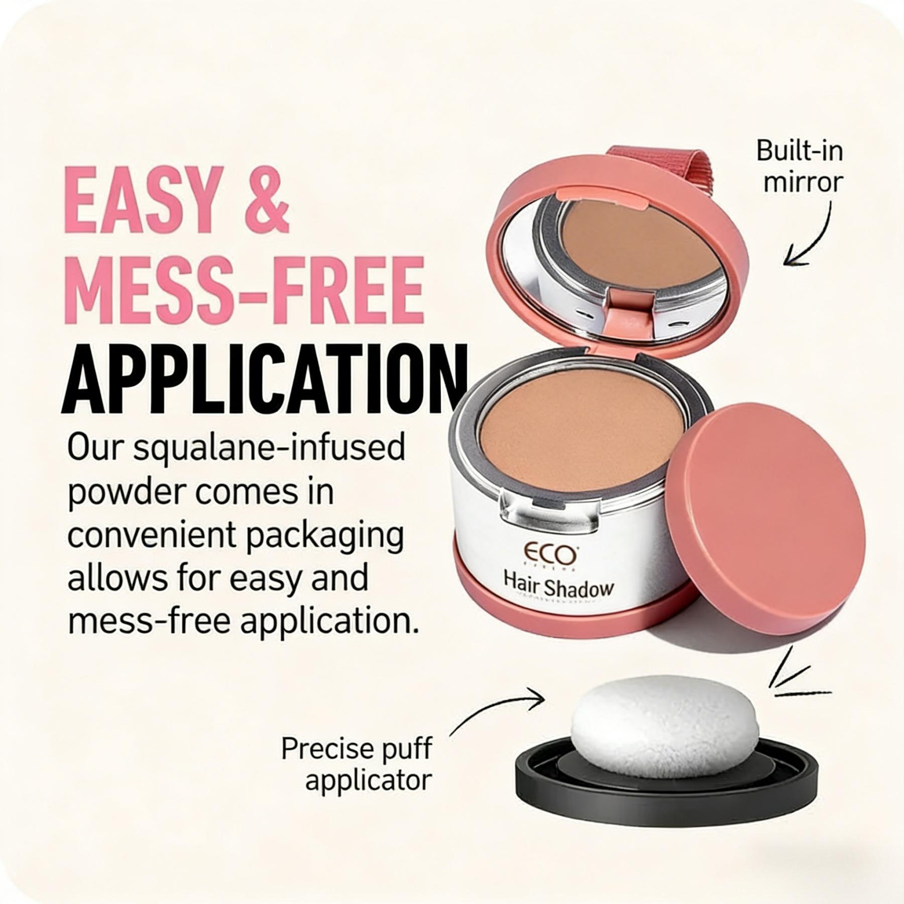 Hairline Shadow Powder for Thinning Hair | Waterproof Sweatproof Root Touch-Up, Natural Full Coverage