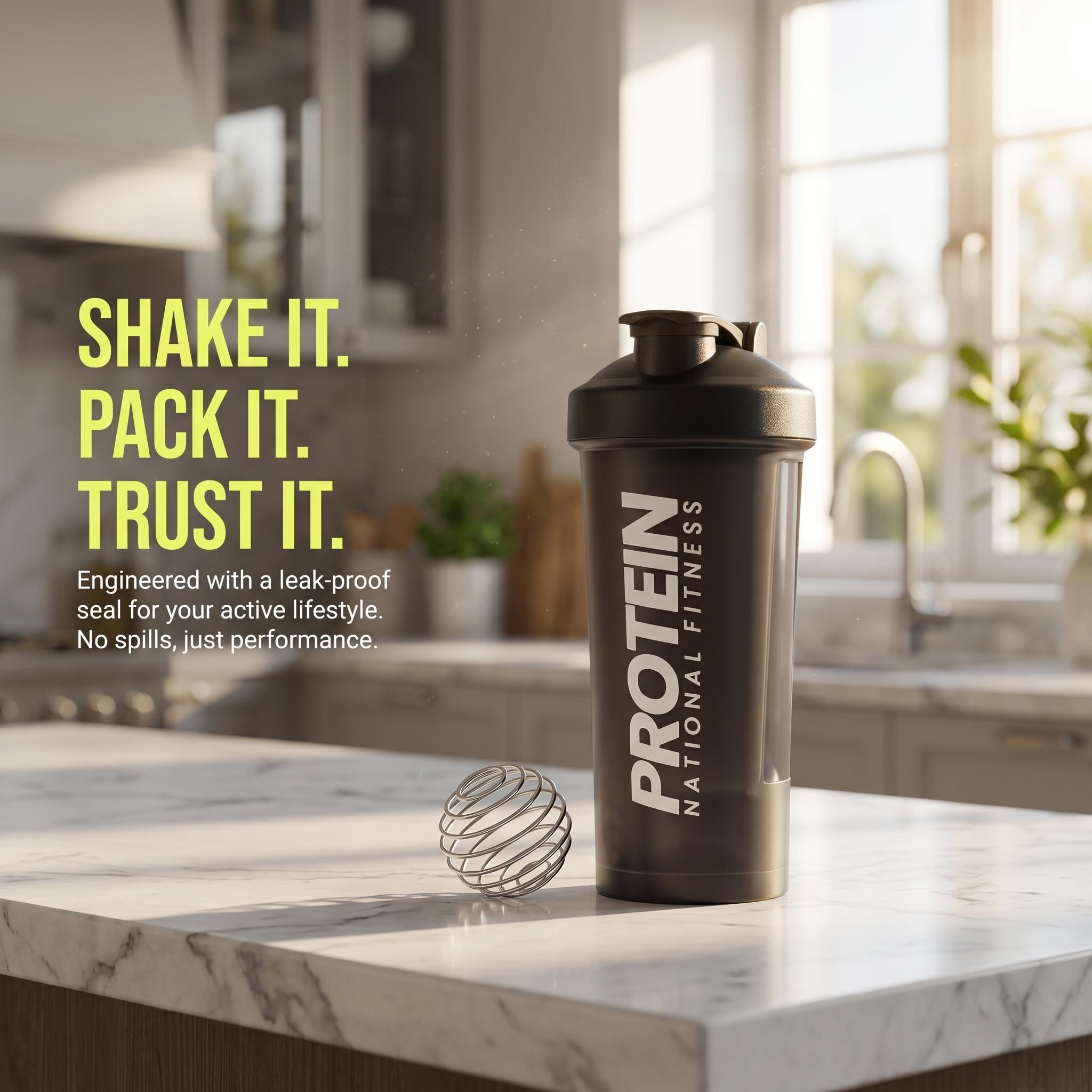 Protein Shaker Bottle 600ml with Mixing Ball BPA Free Leak Proof Sports Water Cup for Gym Fitness Workout Strength Training Muscle Building Nutrition Drink All-day Comfort Summer Essential Fitness Gear Free one sports headband