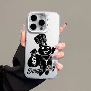 Dough Boy Aesthetic Pattern Casing For iphone 16 15 14 13 12 11 X XS SE23 PRO PLUS MAX 2020 2022 SAMSUNG GALAXY S22 S23 S24 FE ULTRA PLUS Hard TPU PET PC Black Silver Gift Shockproof Protection Aesthetic Anti-Drop Protective Protector Phone Cases Shell Co