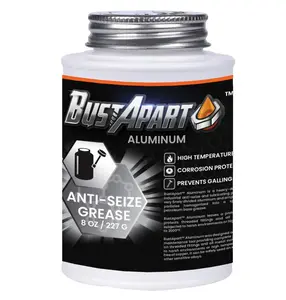 Aluminum Anti Seize Lubricant Aluminum Grease for Brake Pins & Cams Spark Plugs Thread Compound Bolt & Screw Lube High Temp Automotive Never Seize Paste 8 Oz Brushtop