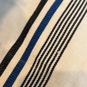 White Blue Black MudCloth