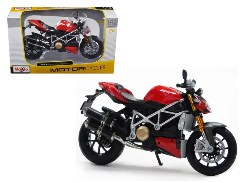 Ducati Mod Streetfighter S Red 1/12 Diecast Motorcycle Model by Maisto
