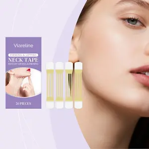 Neck Elastic Patch Daily Dual Chin Slimming V Face Transparent Neck Tape Care Patch, Firming Anti-Chub Skin Tightening Solution