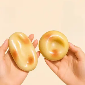 Vaseline-Filled Potato Squishy Ball,  Moldable Non-Rebound Fidget Toy, Soft TPR Potato Stress Relief Toy, 2.36in, Satisfying Squeeze Sensory Toy