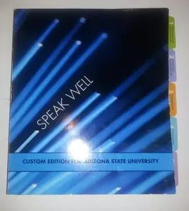 USED-Speak Well : Custom edition for Arizona State University by Liz O'Brian (Paperback)