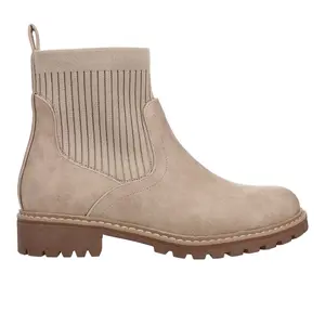 Corkys Womens Cabin Fever Round Toe Chelsea Pull On Casual Boots Ankle Low Heel 1-2" - Beige Corkys Womens Cabin Fever Round Toe Chelsea Pull On Casual Boots Ankle Low Heel 1-2" - Beige