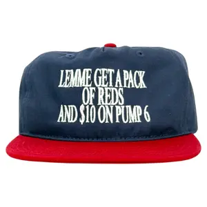 Lemme Get A Pack Of Reds And $10 On Pump 6 Vintage Strapback Cap Novelty Funny humor Custom Embroidery