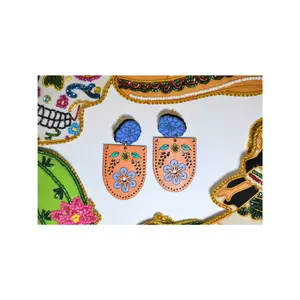Mexican Symbols Papel Picado Earrings