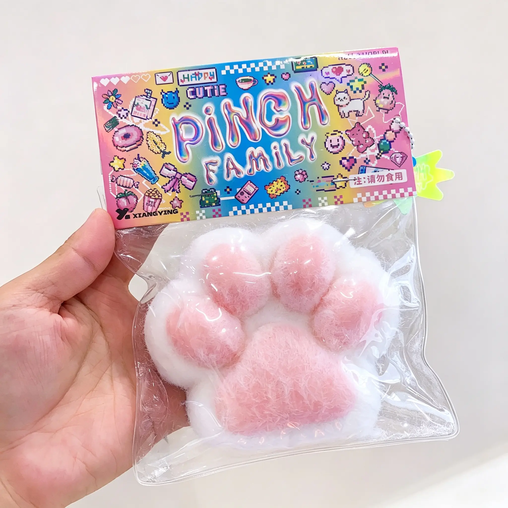 Cat Paw Squishy Toy, 1PCS Cute Dessert Cat Paw Stress Relief Toy, Slow Rising Soft Squeeze Fidget Toy, Kawaii Bakery Squishy for Kids & Adults, Anxiety Relief Sensory Toy, Decompression Gift, Party Favors, Office Desk Decoration